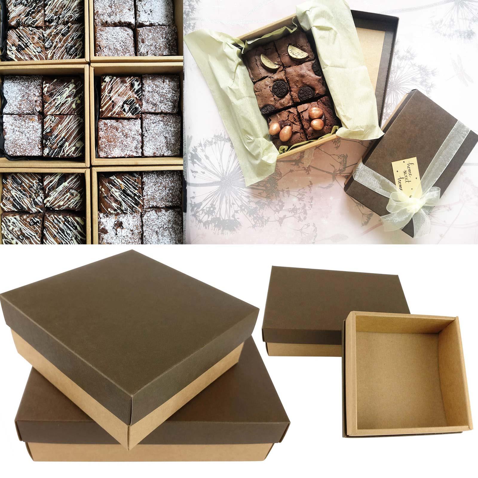 Deluxe Leather Effect Kraft Boxes