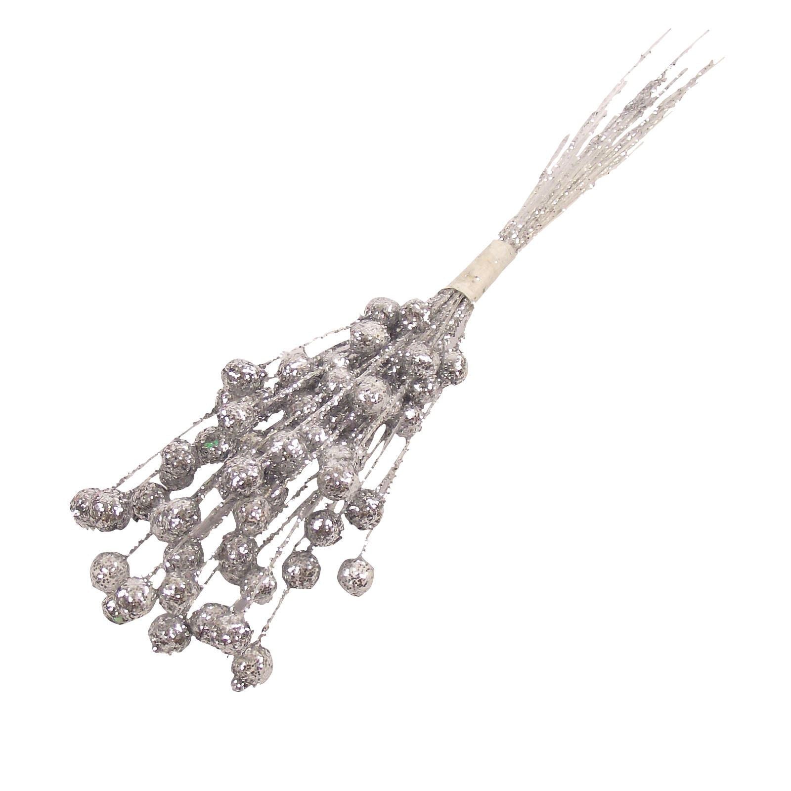 28 Stems of Mini Glitter Balls