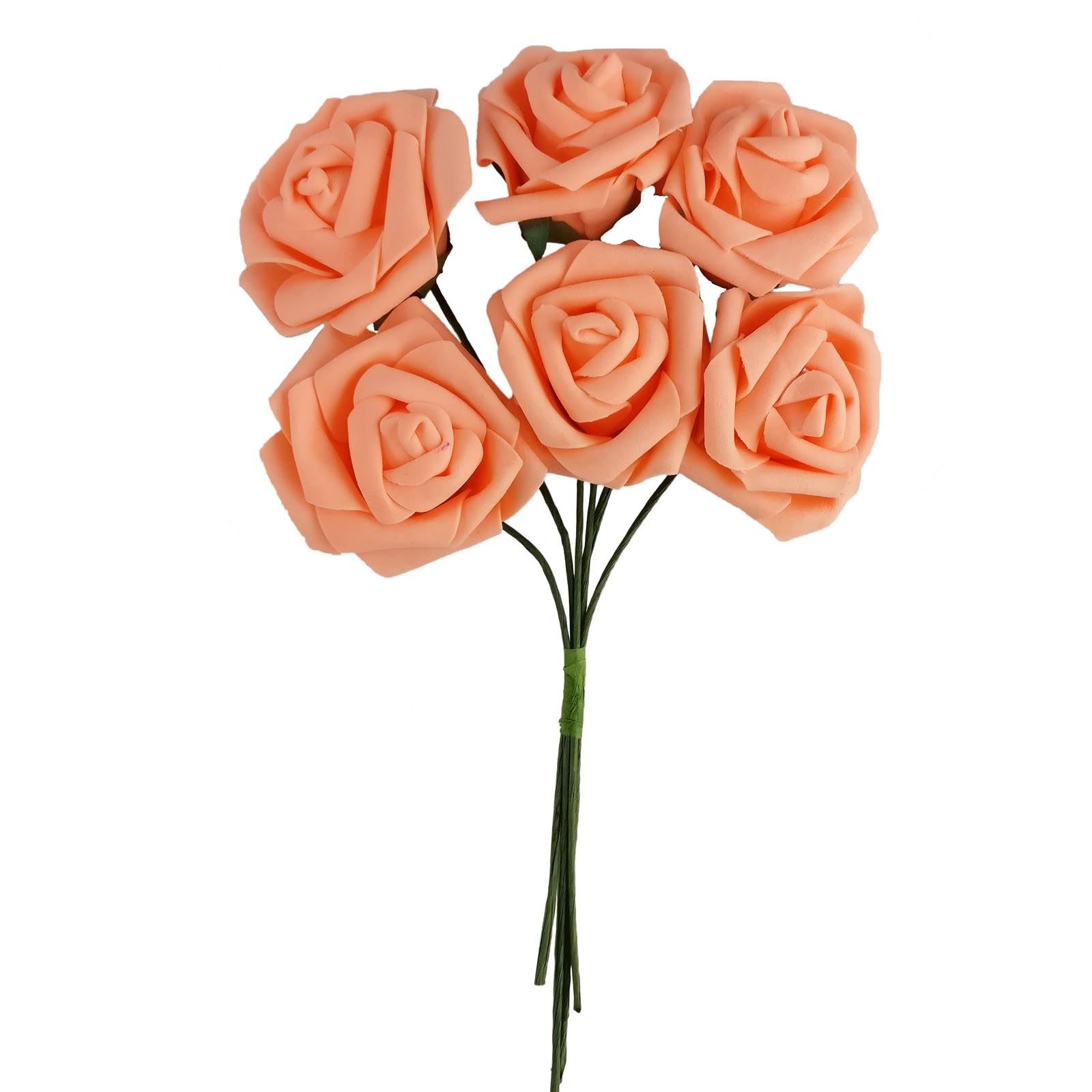 Colourfast Foam Roses - 6 Bunches - Regular