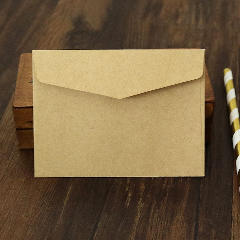Mini 10cm Plain Kraft Gift Envelopes