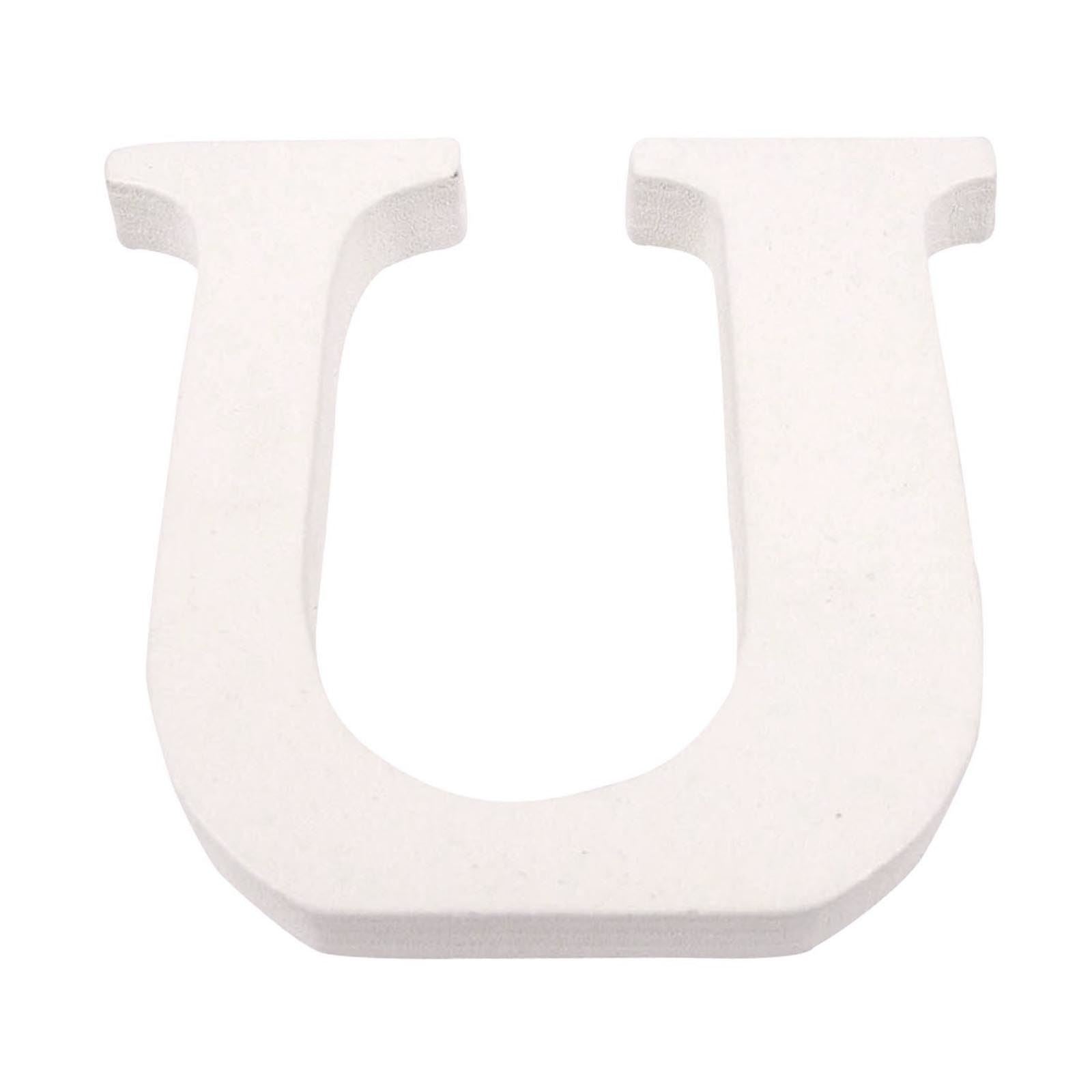 8cm White Painted Wooden Numbers and Alphabets