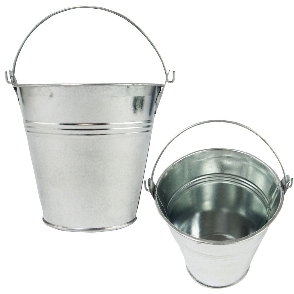 10cm Galvanised Serving Buckets