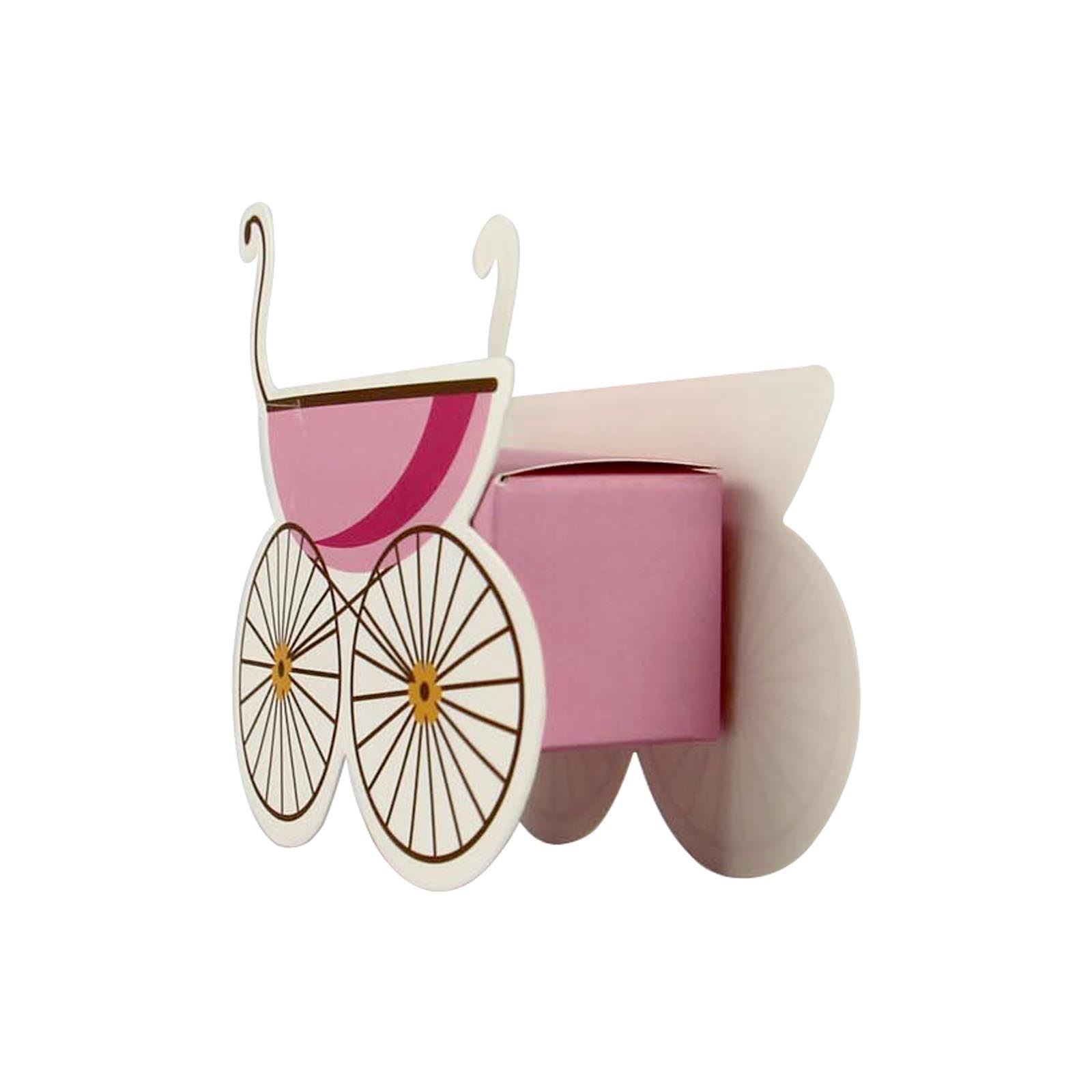 Pram Shape Baby Shower Favour Boxes