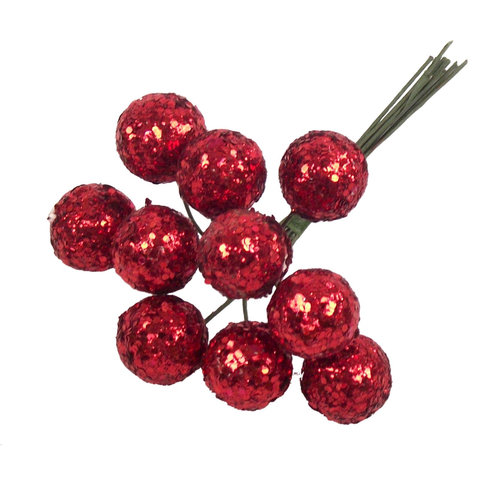 2x 10 Glitter Ball Bunches