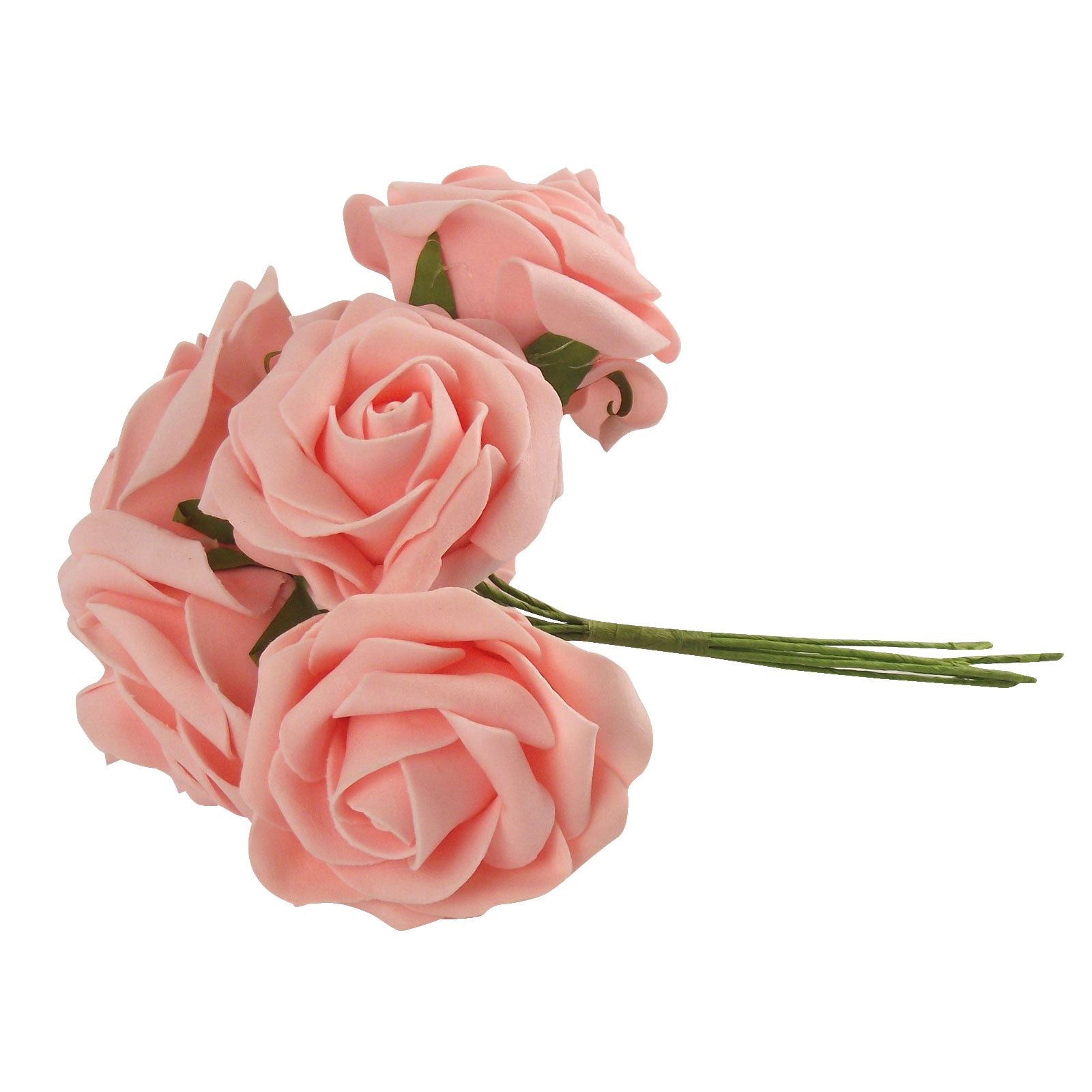 Bunch of 6 Soft Colourfast Roses
