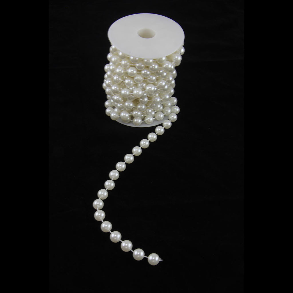 XL Ivory Pearl Garland - 12mm Jumbo Giant Pearls String Craft Wedding Roll