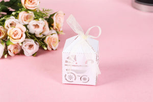 Pearlised Laser Cut Baby Shower Favours