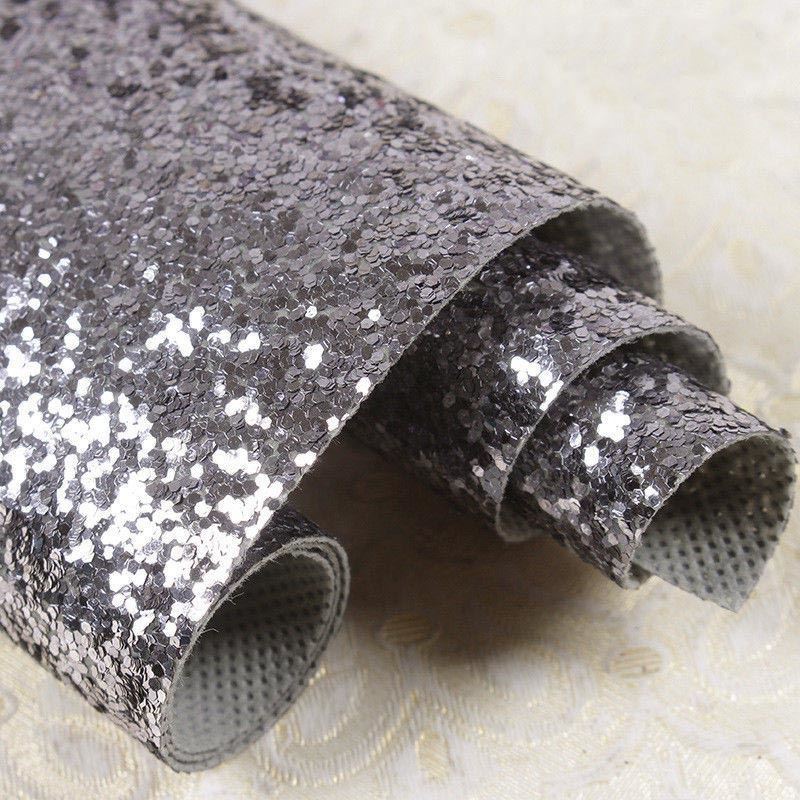 Chunky Glitter Fabric Wallpaper