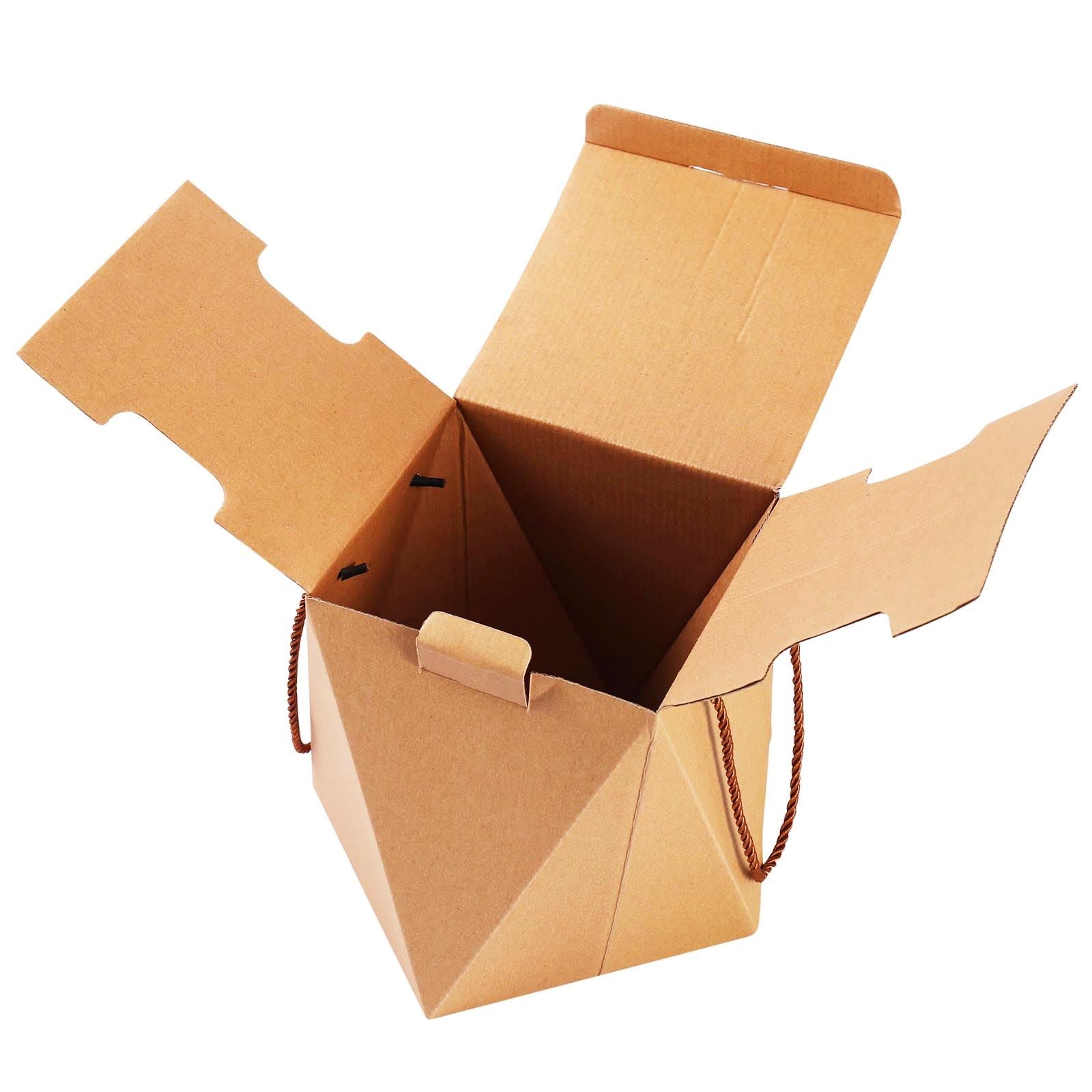 Geometric Closed Top Kraft Gift Box