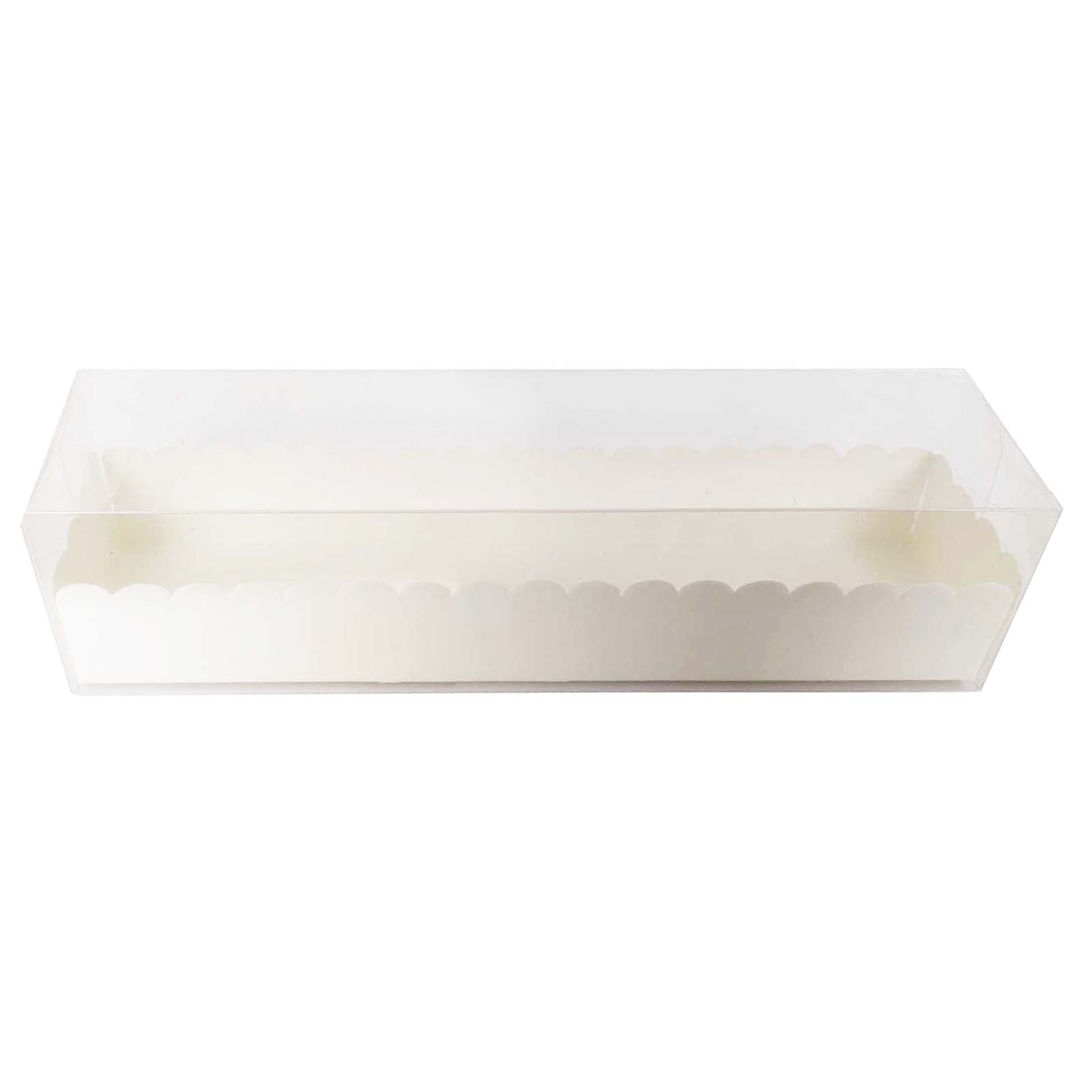 Long Clear PVC Macaron Boxes with Inserts