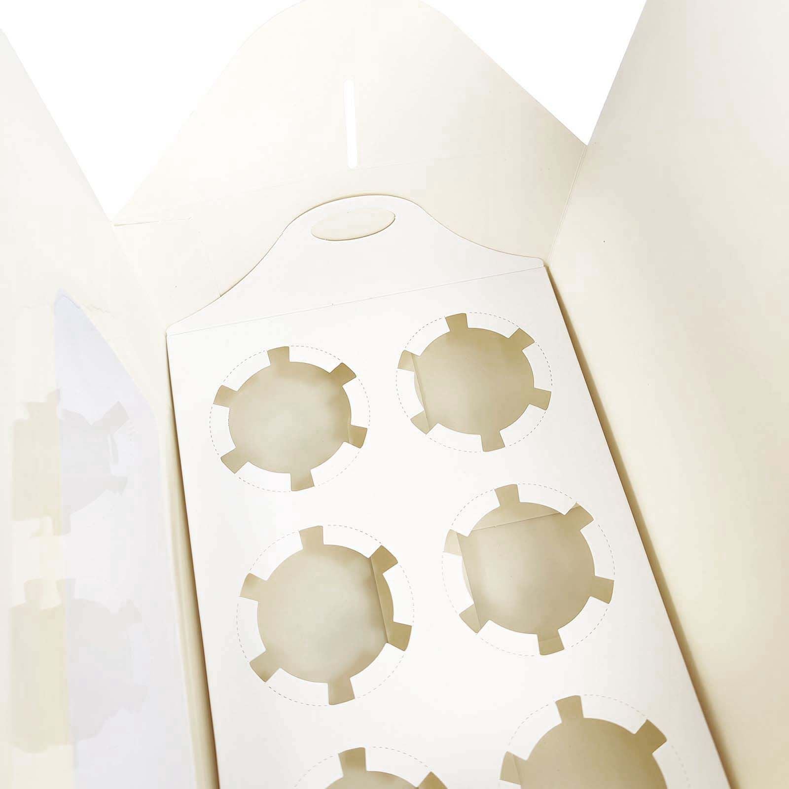 Extra Large 6 Hole Cupcake Carrier Boxes