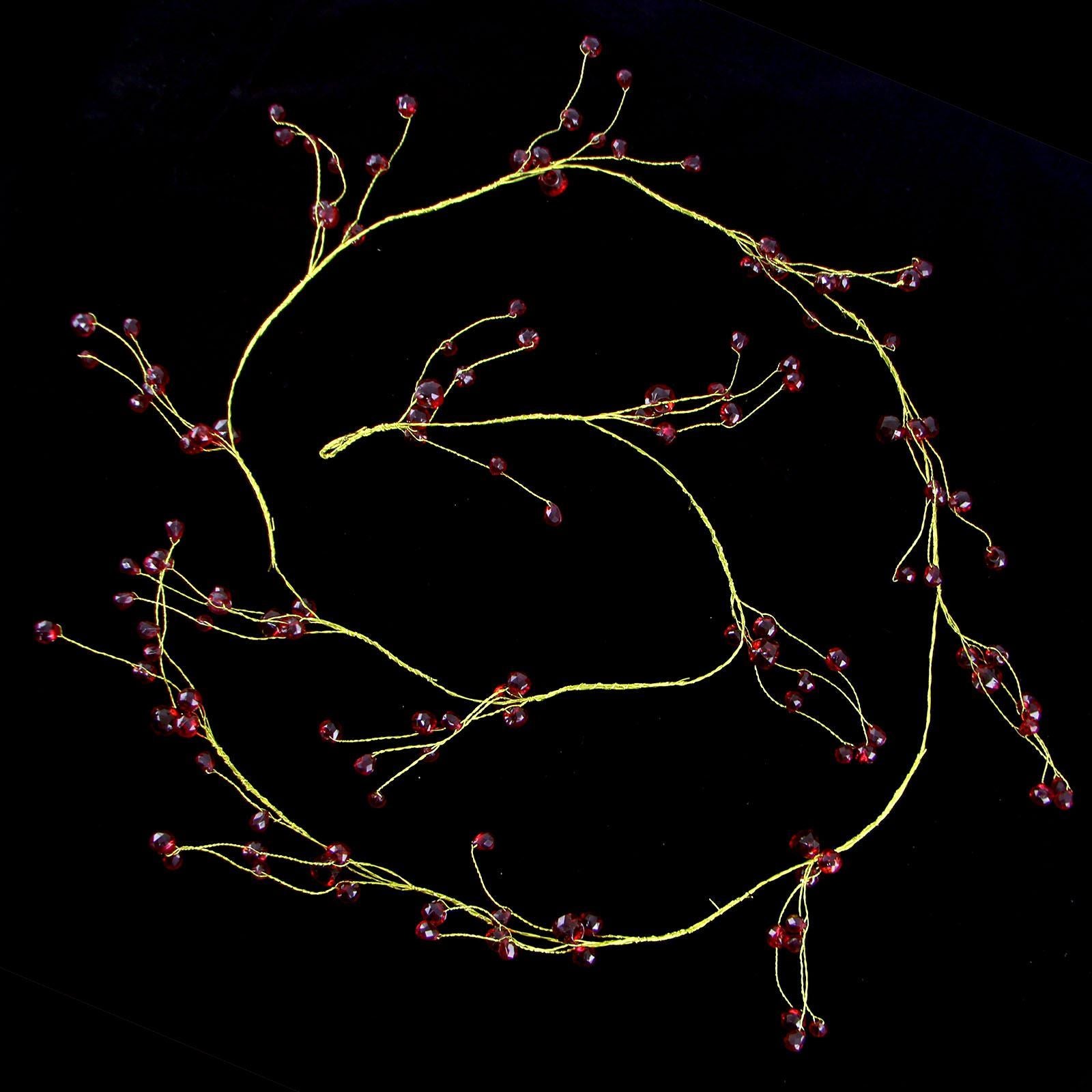 130cm Branching Coloured Crystal Garland