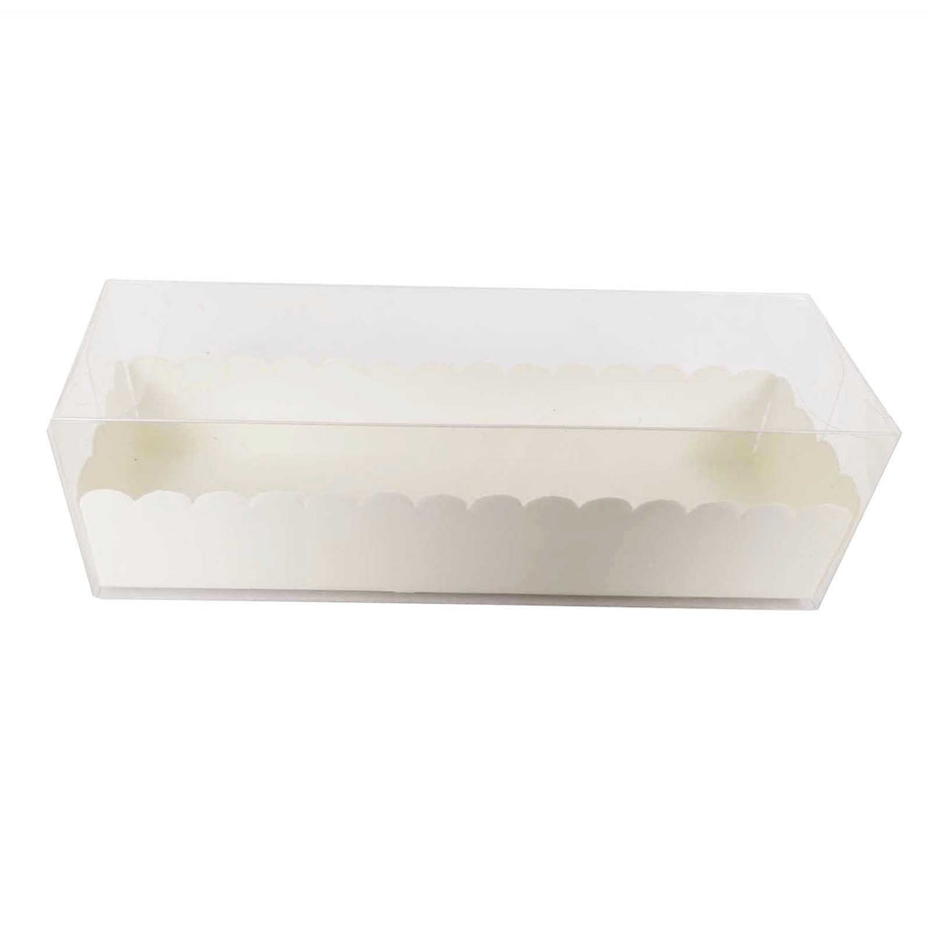 Long Clear PVC Macaron Boxes with Inserts
