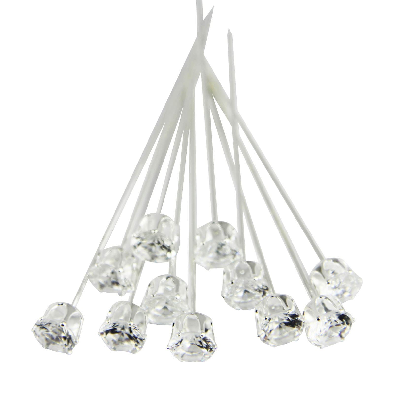 12x Premium Set Diamante Pins