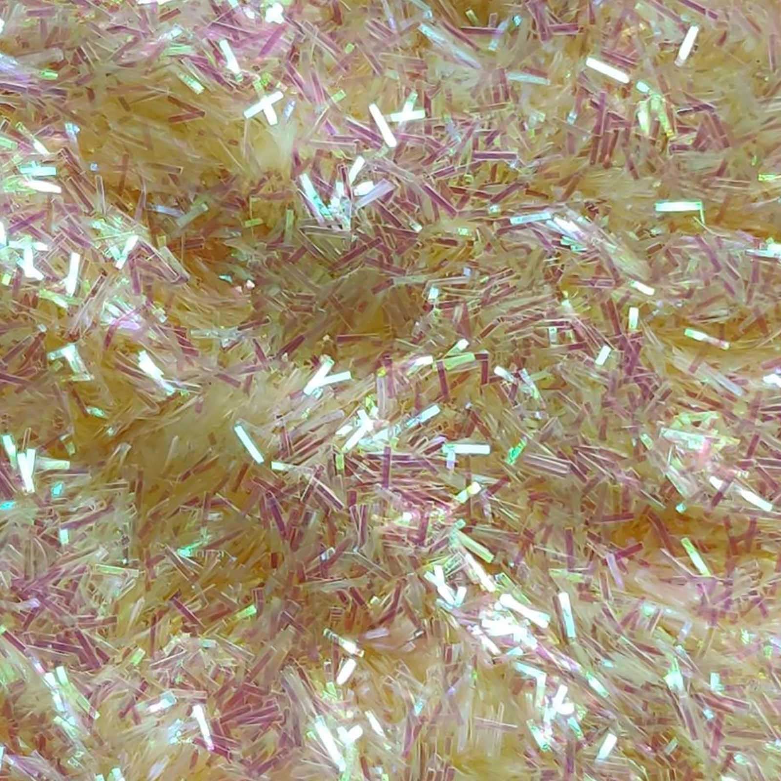 Glitter Elements - Iridescent Cream - 3mm Tinsel