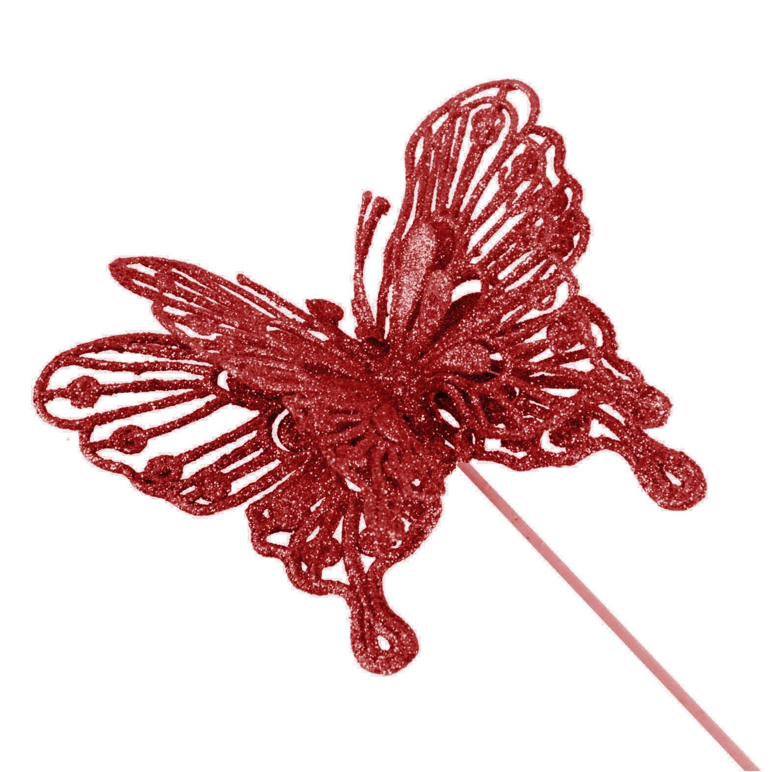 Heavy Glittered Large Double Layer Butterflies
