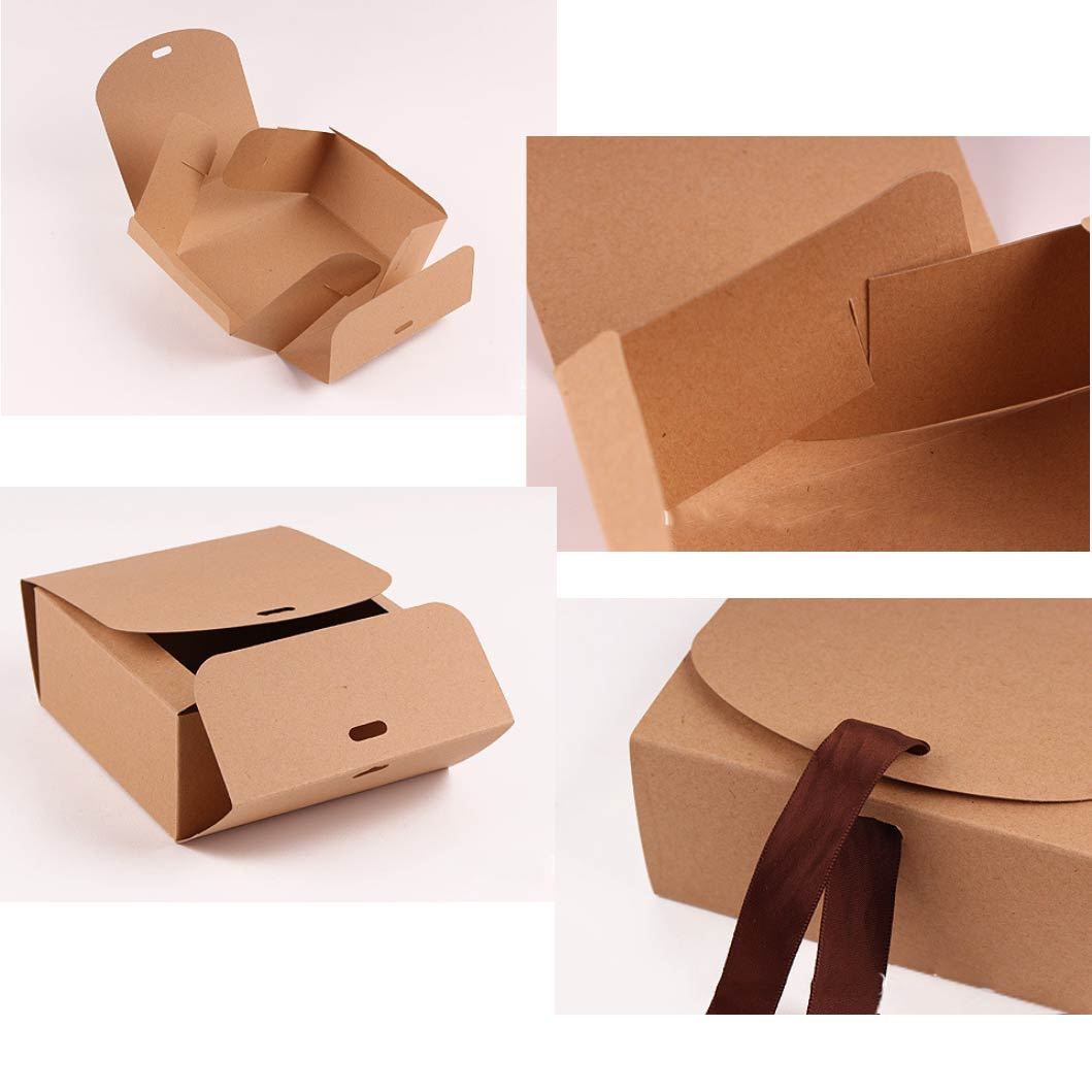 Simple Closure Gift Boxes with Ribbon