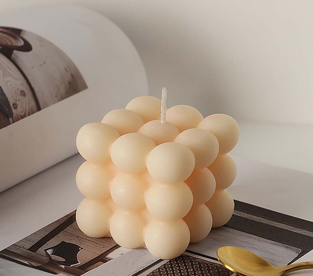 2x Scented Cube Bubble Candles