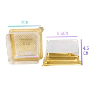 50x Clear Mini Mooncake Boxes