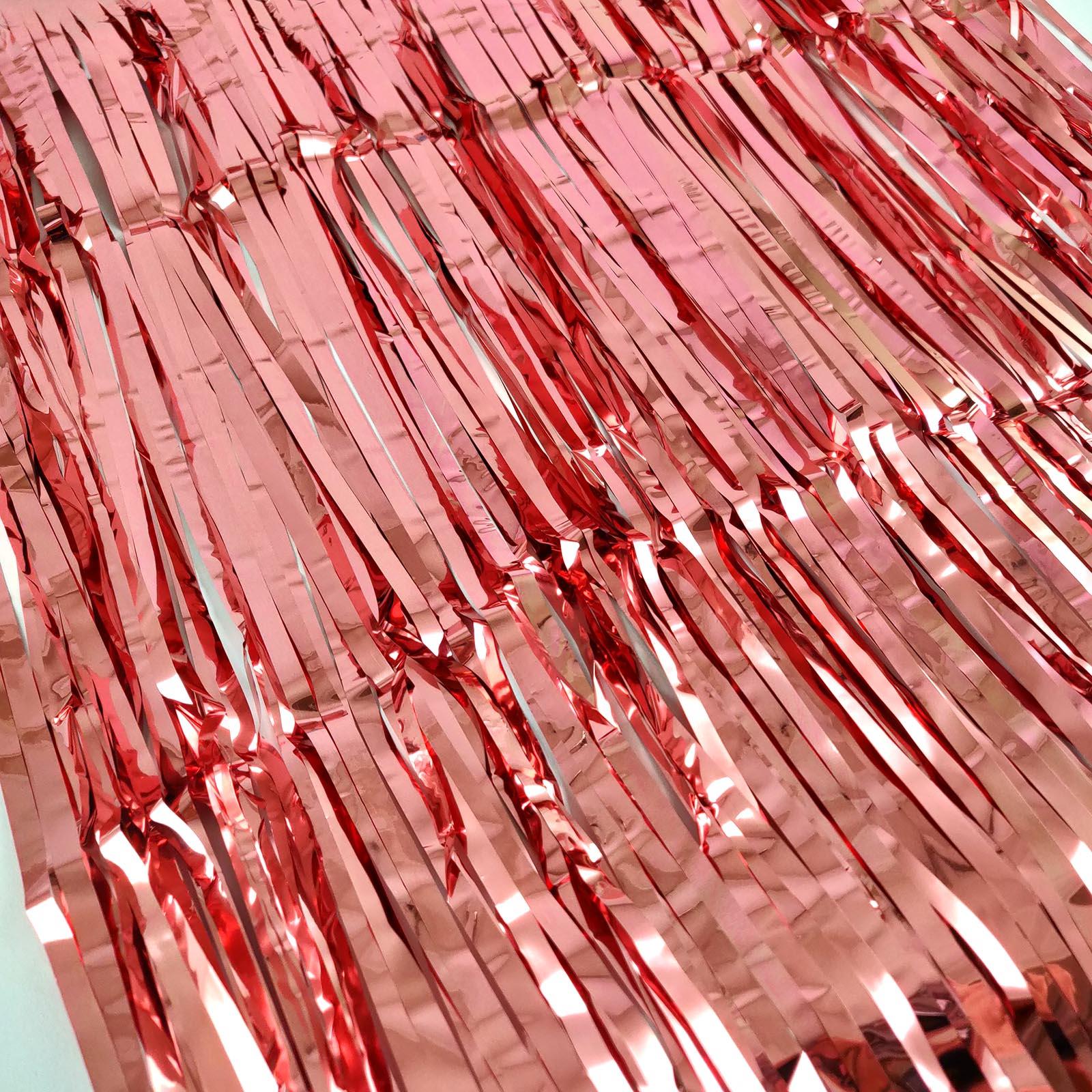 Rose Gold Fringe Curtain
