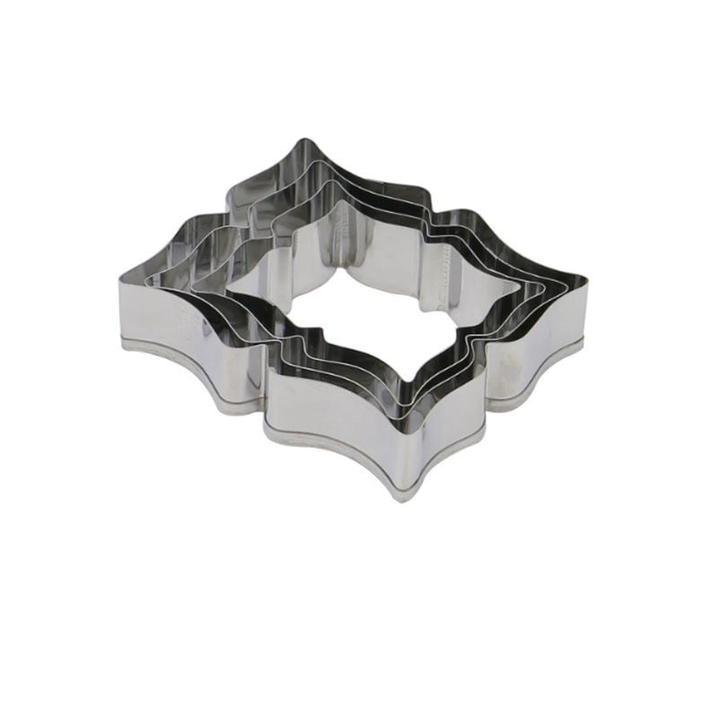 Set of 4 Plaque Frame Stainless Steel Cookie Cutters