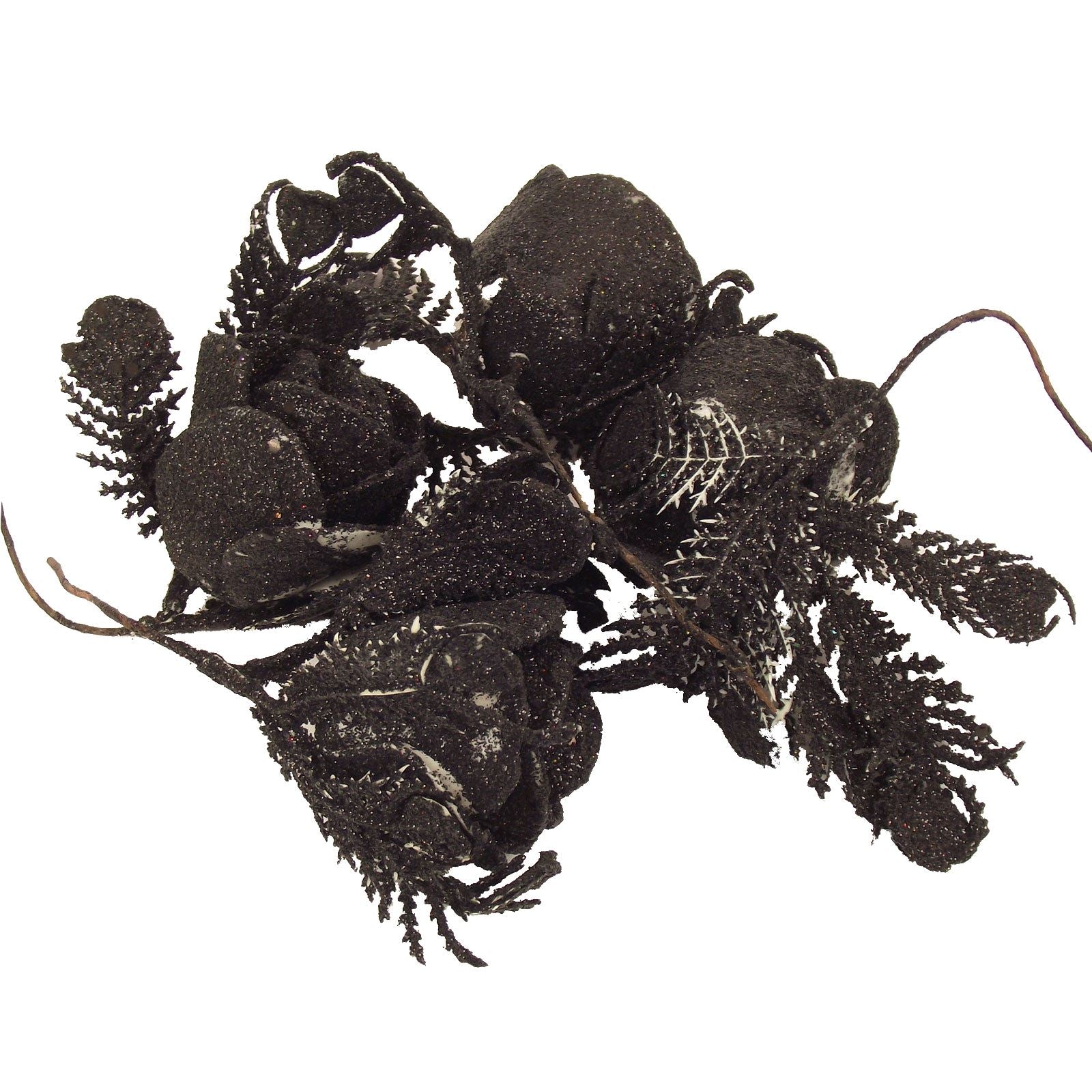 Clearance - 4x Gothic Glitter Roses