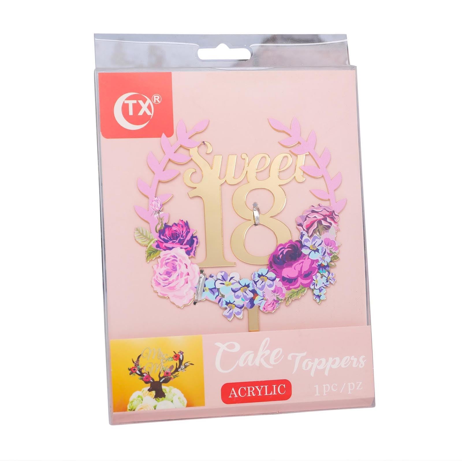 Premium Large Printed Cake Toppers