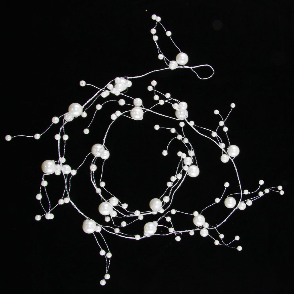 Alternating Giant Pearl Wired Garland
