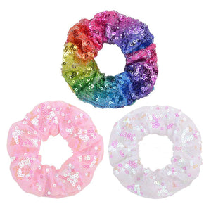 Large Sequin Hair Scrunchies