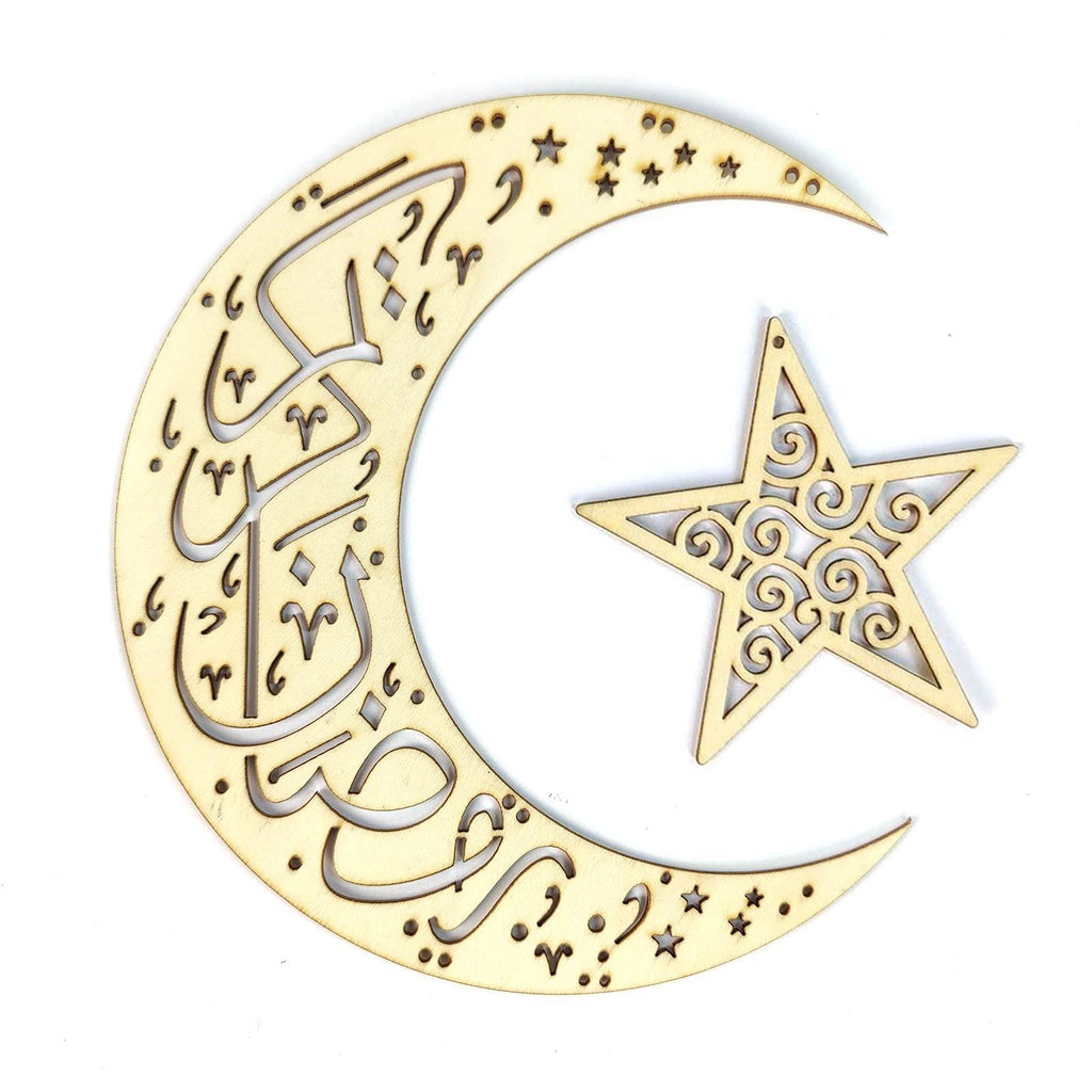 Laser Cut Plywood Ramadan Eid Decorations - Full Set