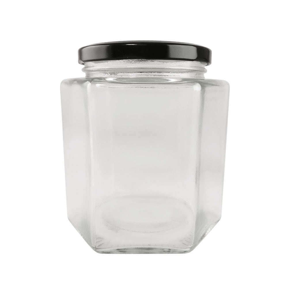 Hexagonal Screw Lid Jars