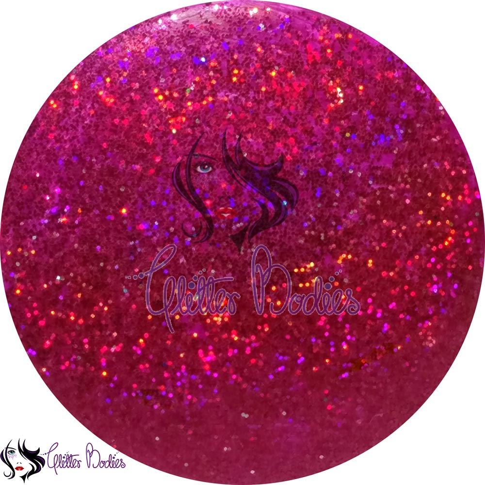Glitterbodies Cosmetic Grade Fine Festival Glitter Pigments [Raspberry]