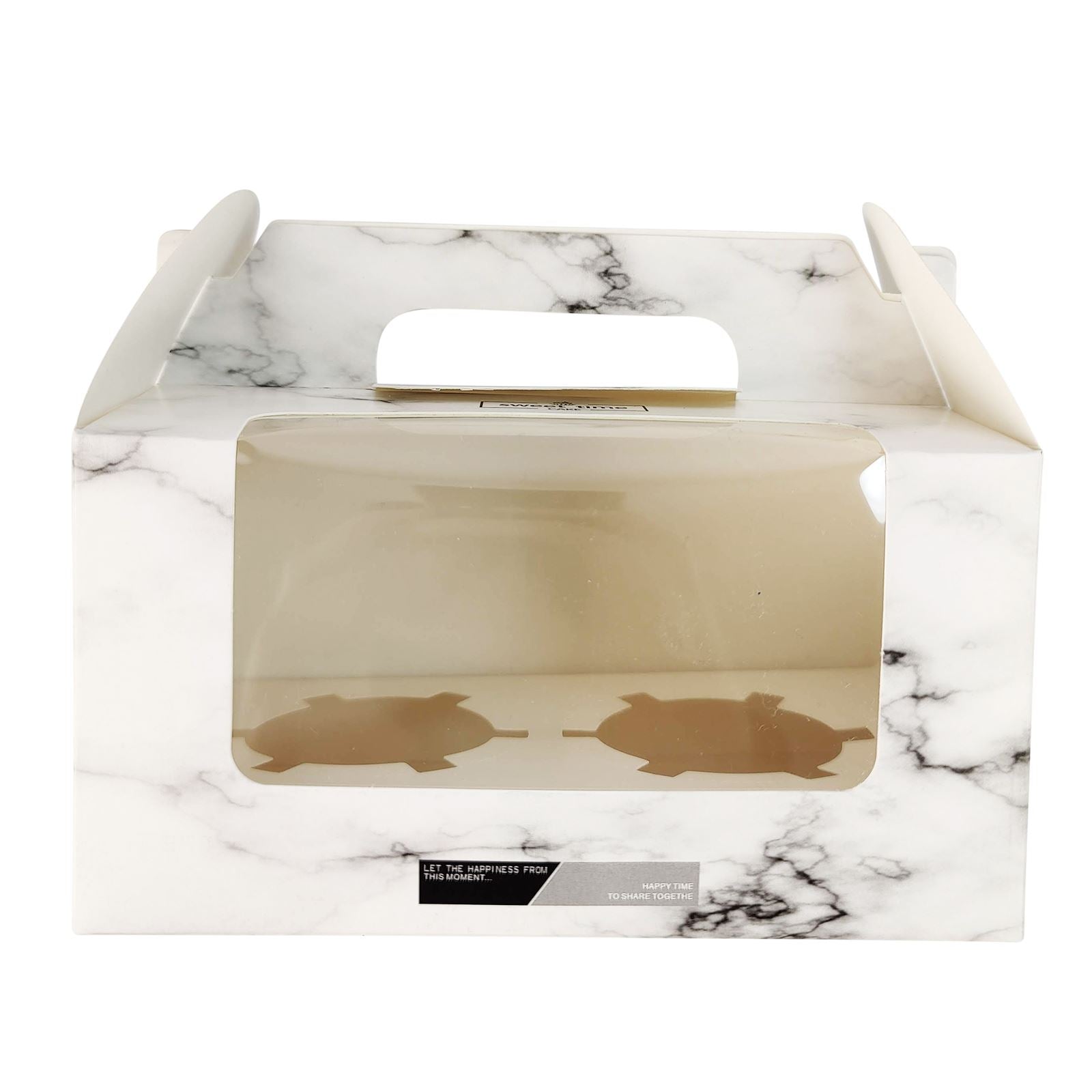 2 Hole Marble Cupcake Boxes