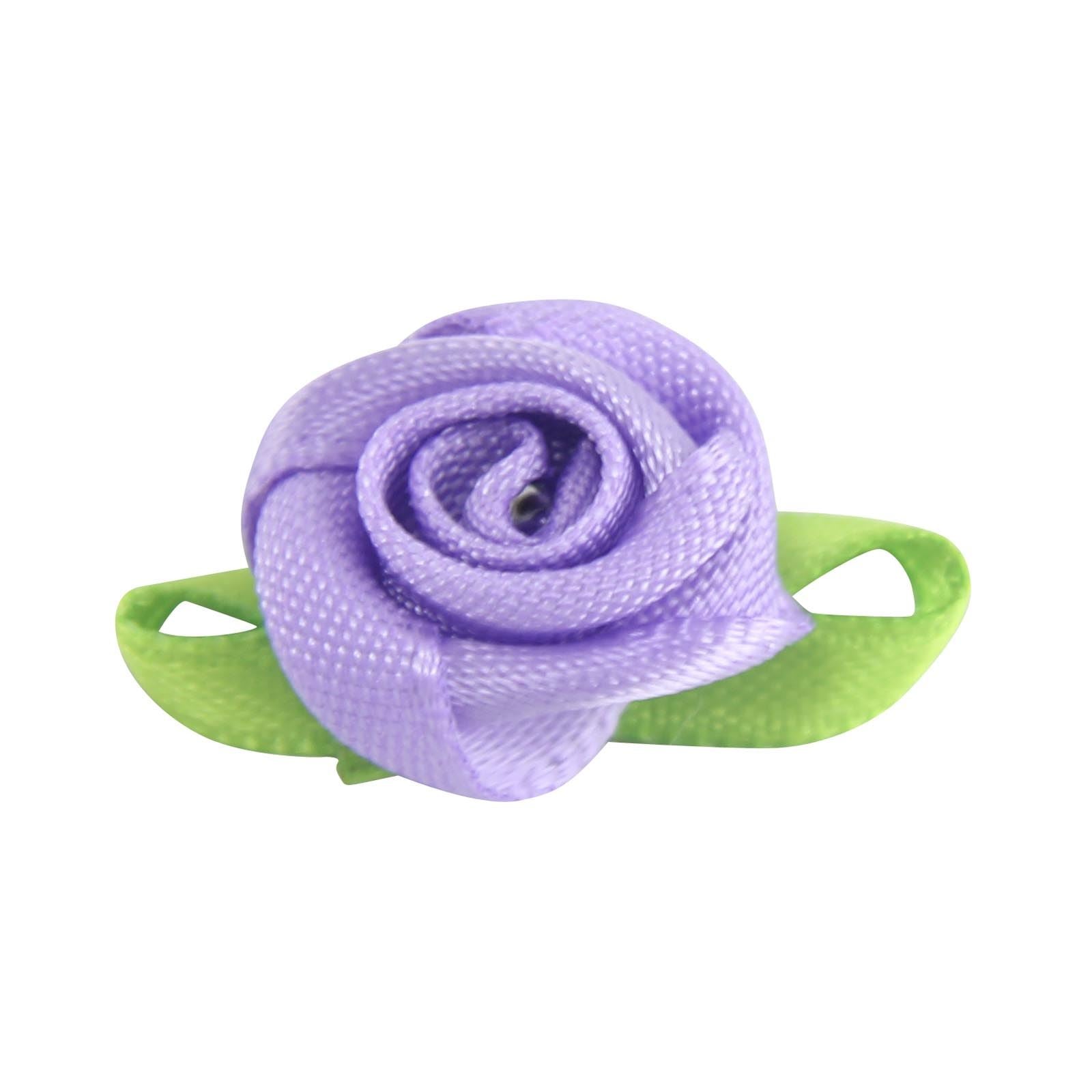 15mm Satin Ribbon Roses
