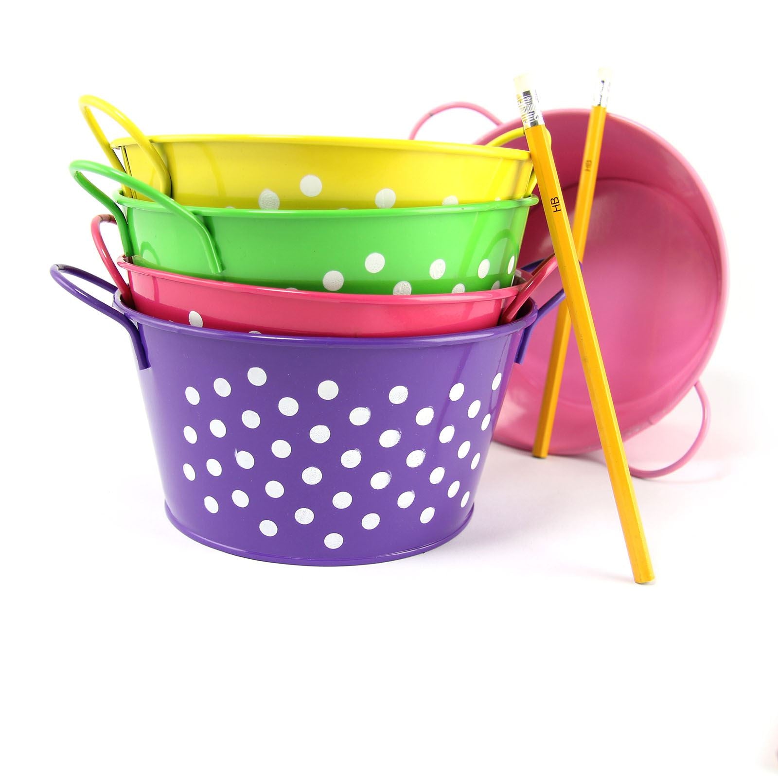Wide 16.5x9x13cm Bucket with Ear Handles