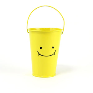 Tall Smiley Face 10x13x16.5cm Bucket with Long Handle