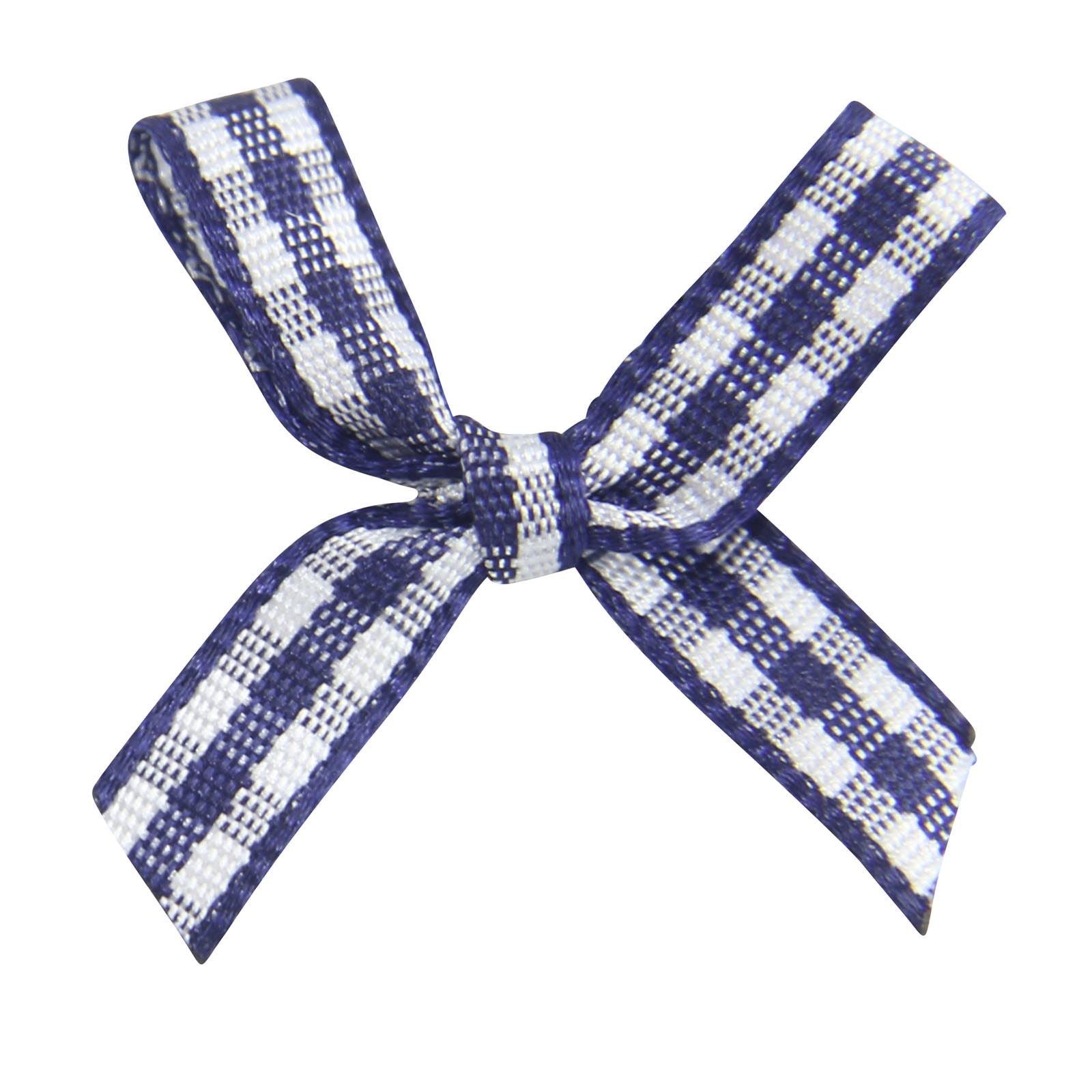 Gingham Grosgrain Ribbon Bows