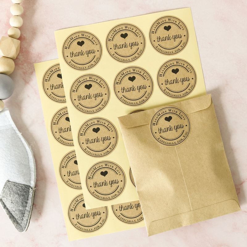 Sticker Sheets - Thank You Round
