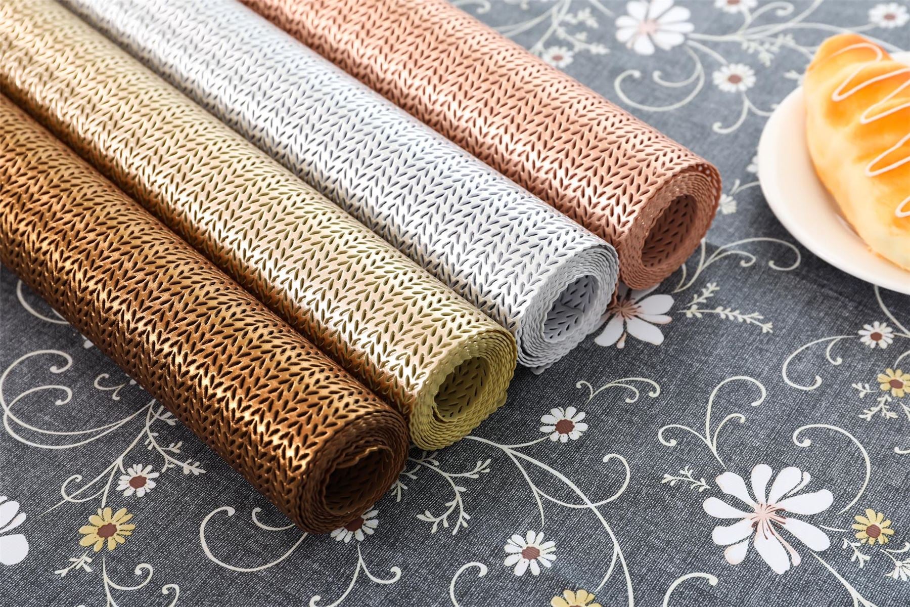 Satin Metallic Table Runners