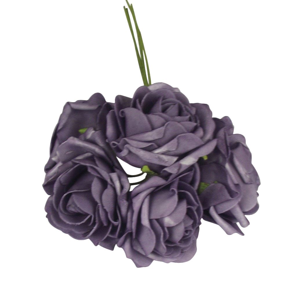 Bunch of 5 Large Soft Foam Roses