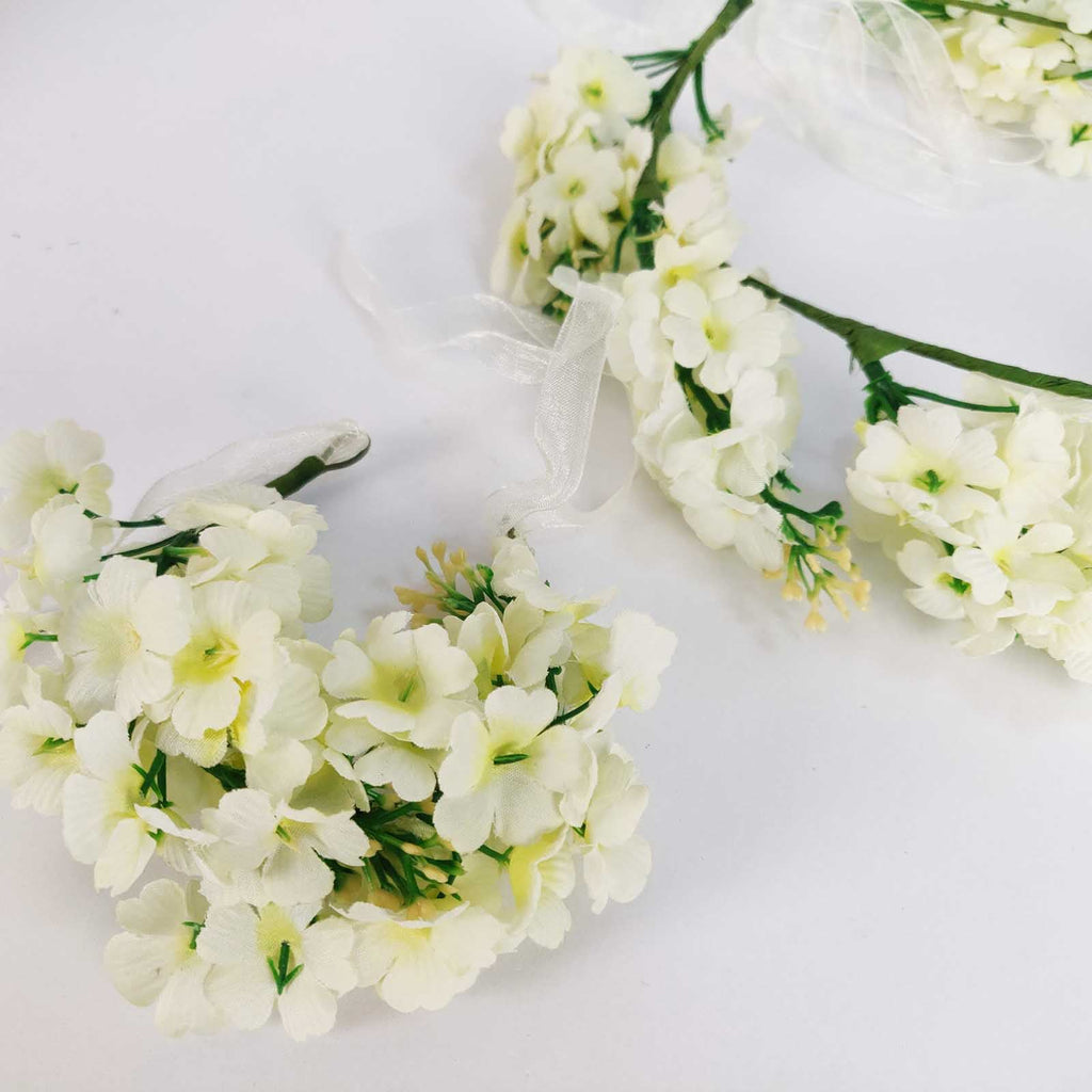Wisteria Flower Crown with Bracelet Set