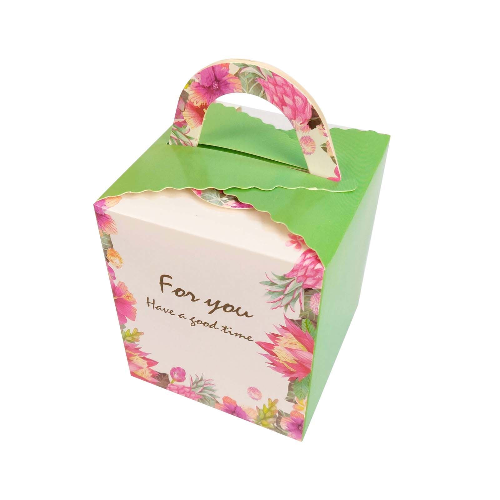 Vintage Printed Large Single Cupcake Boxes