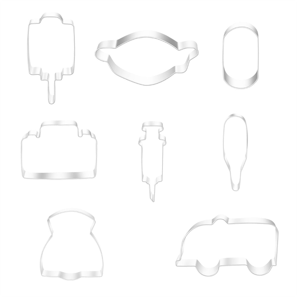 Stainless Steel Medical Kit Cookie Cutter and Cake Molds - Ambulance, First aid kit, and other shapes Biscuit cutter