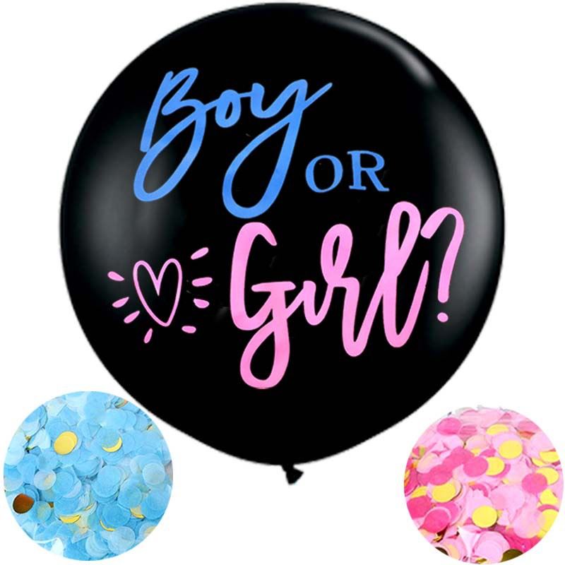 Giant 36" Gender Reveal Balloon with Confetti
