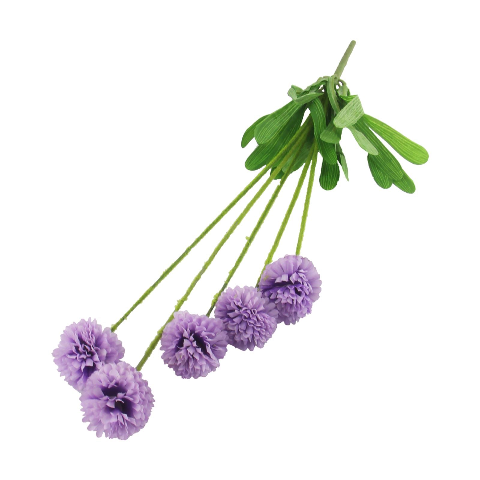 5 Head Small Pompom Flower Spray