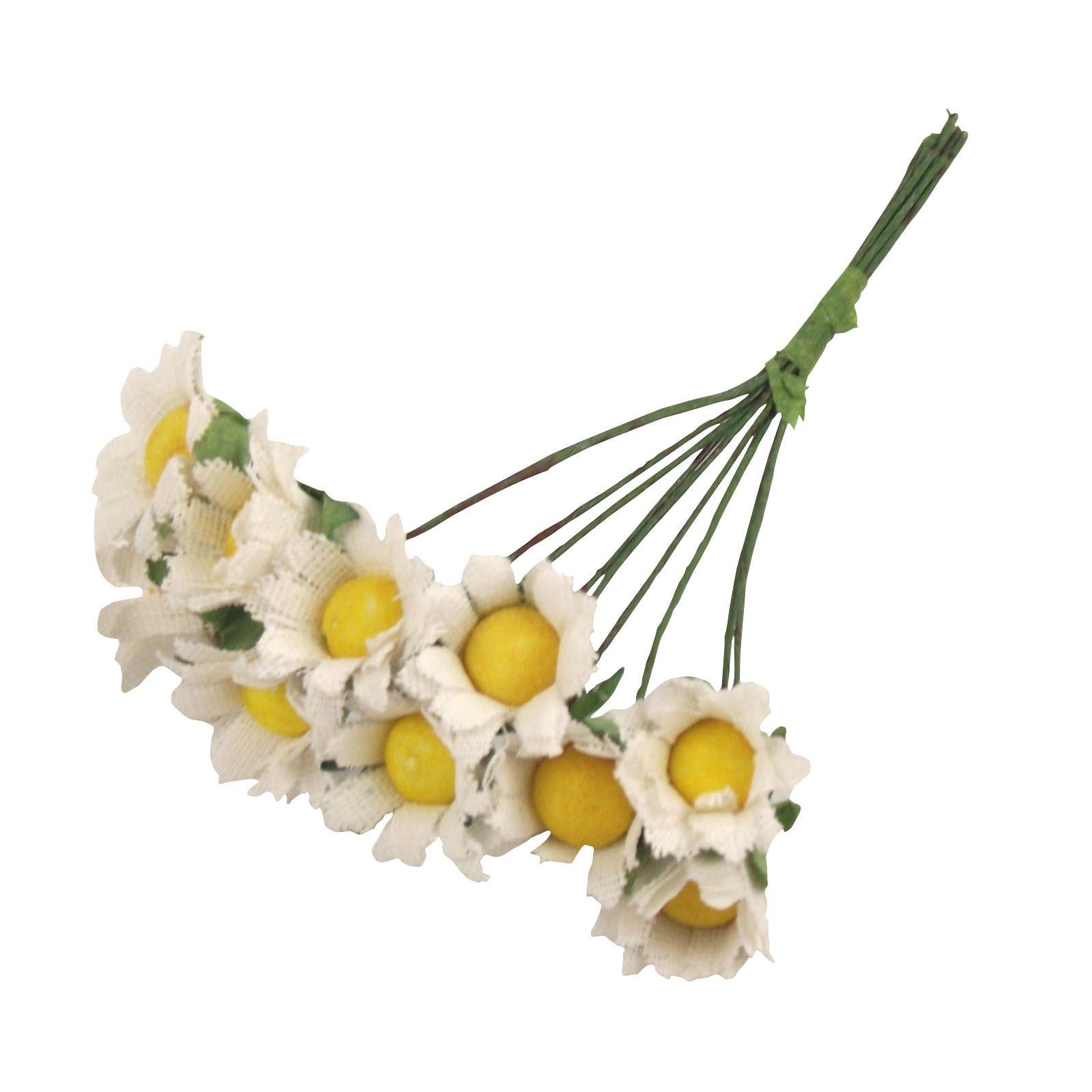 10x Mini Daisy Flower Bunch