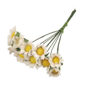 10x Mini Daisy Flower Bunch
