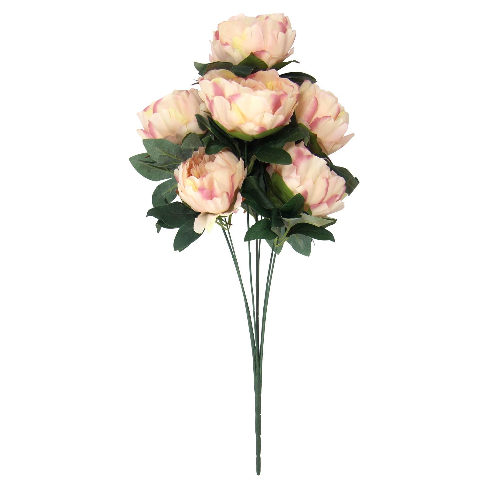 7 Head Large Peony Flower Bunch