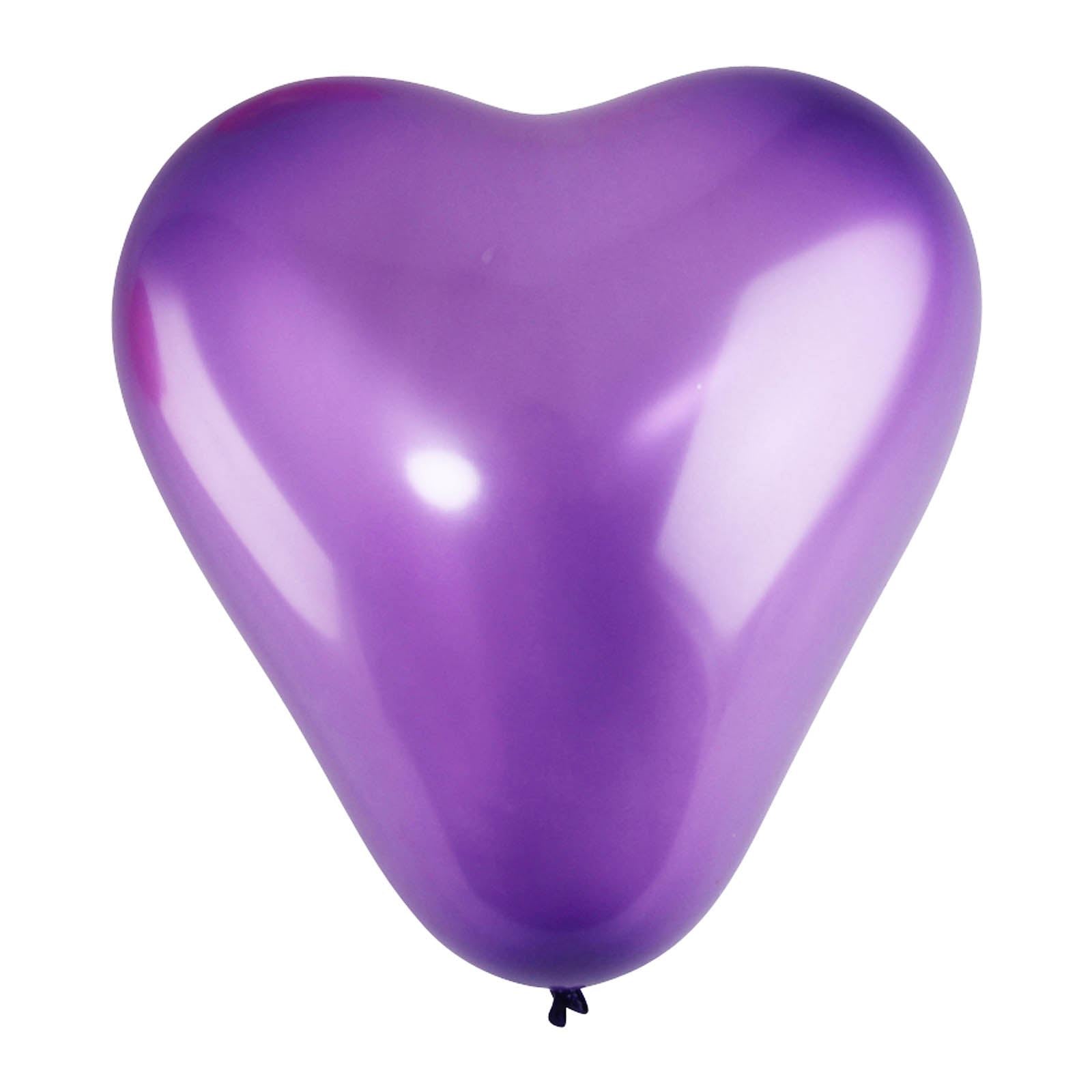 75x Assorted Heart Latex Balloons