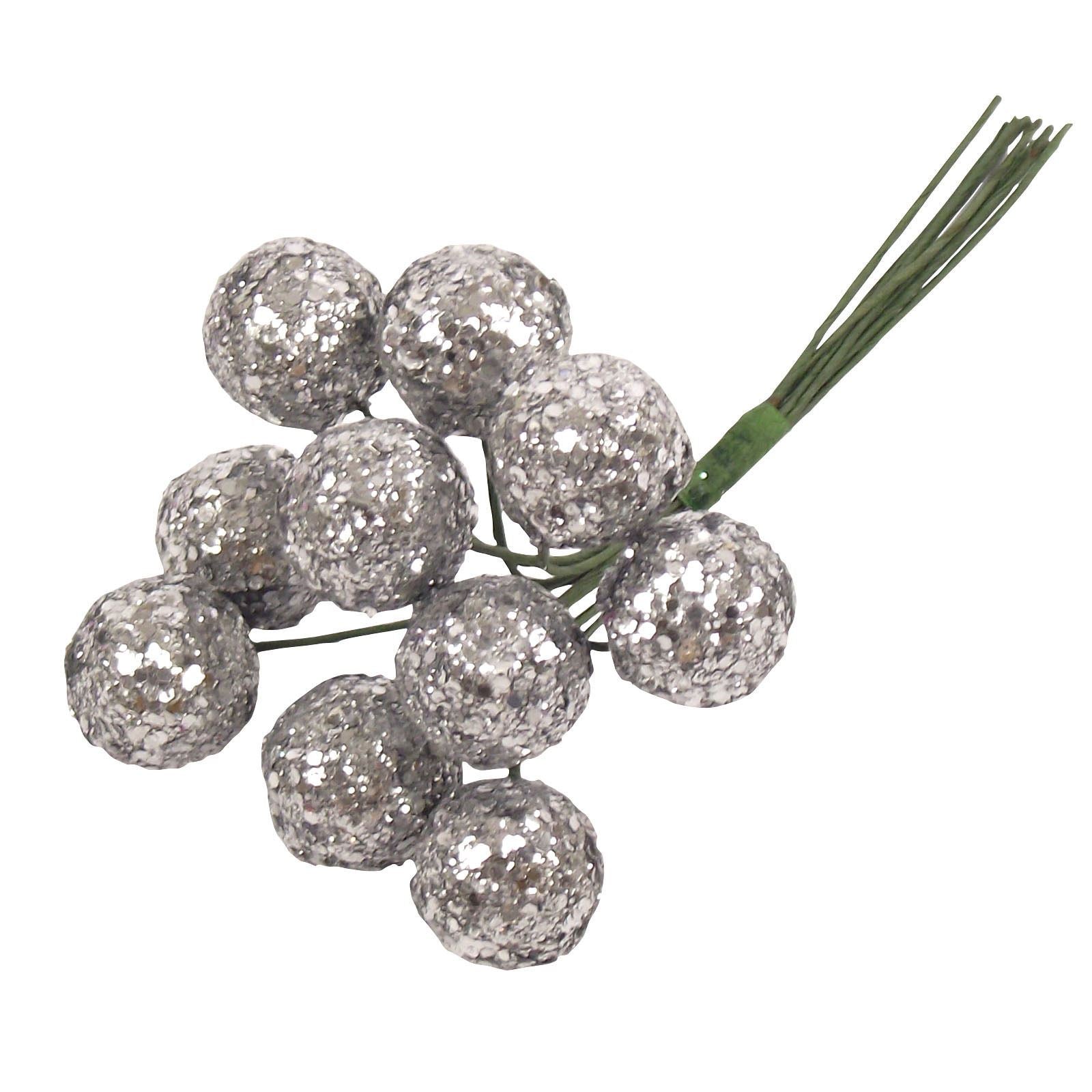 2x 10 Glitter Ball Bunches